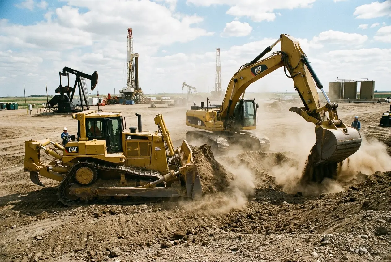 Oilfield project management and facility construction