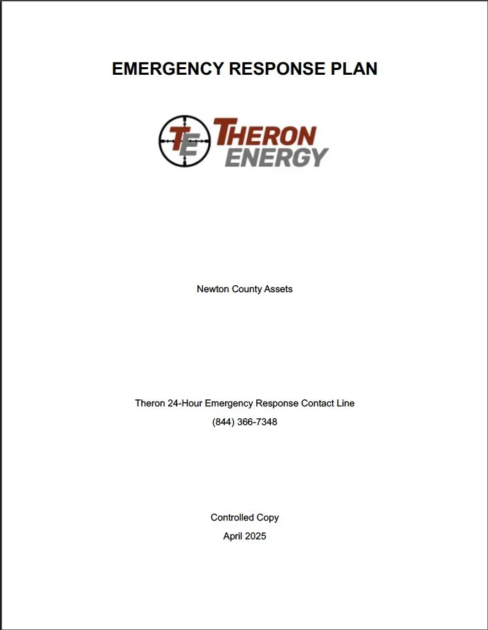 Emergency Response Plan Cover
